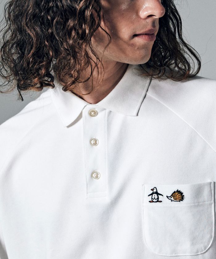 【Penguin by CLUBHAUS】60'S RAGLAN SLEEVE POLO