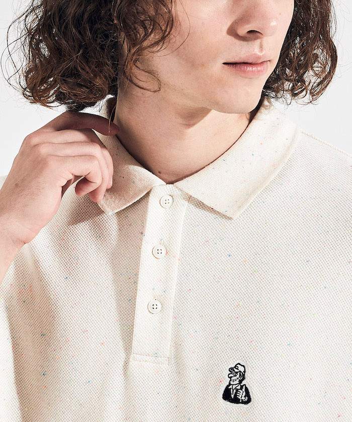 COLOR NEP POLO SHIRT / カラーネップポロシャツ