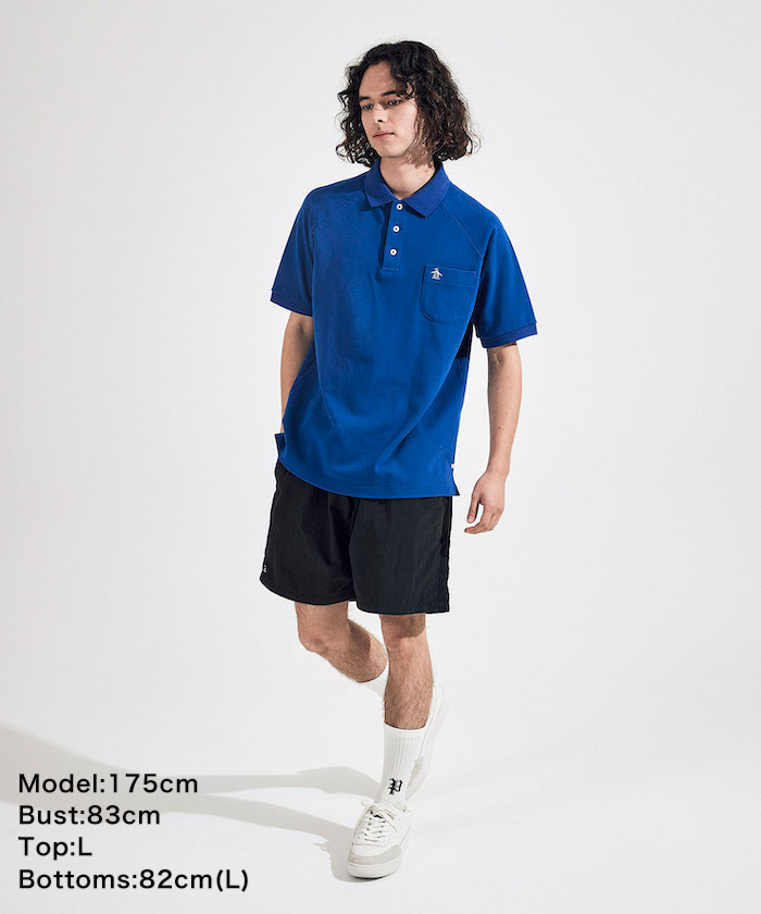 STYLE 2844 U.S.A.COTTON POLO SHIRT 60'S RAGLAN SLEEVE