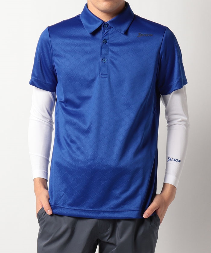 クロスエンボス半袖シャツ 長袖インナー付 アウトレット デサント公式通販 デサントストア Descente Store