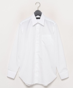 ブロードホワイトドレスシャツ(レギュラーカラー)