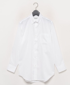 【ネックスリーブ】白ツイルシャツ(スナップダウン)
