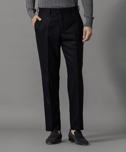 【未使用品】DURBAN PRIM Slim Fit ブラック無地 94A6 Black Energy Hyper Stretch Chino | Men's Bottom | yd NZ