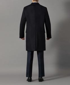 【極美品】メンズ　ティノラス　チェスターコート アンゴラ混　ブラック　XL 大きいサイズと大きい服のメンズ通販【ビッグエムワン】大きい