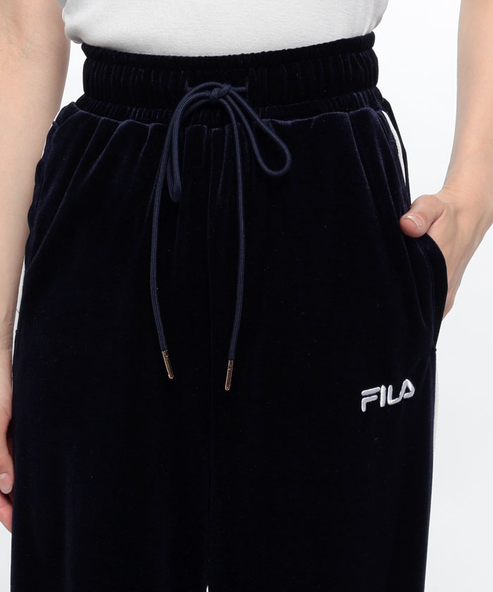 公式限定】ベロア ロングパンツ セットアップ対応 レディース|FILA