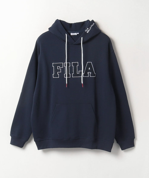 サガラ刺繍ロゴ プルオーバー パーカー / フーディー|FILA（フィラ 