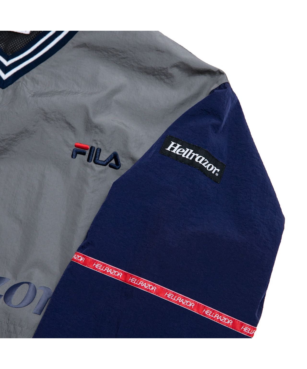 コラボ】FILA×HELLRAZOR TRADEMARK LOGO PULLOVER NYLON JACKET|FILA