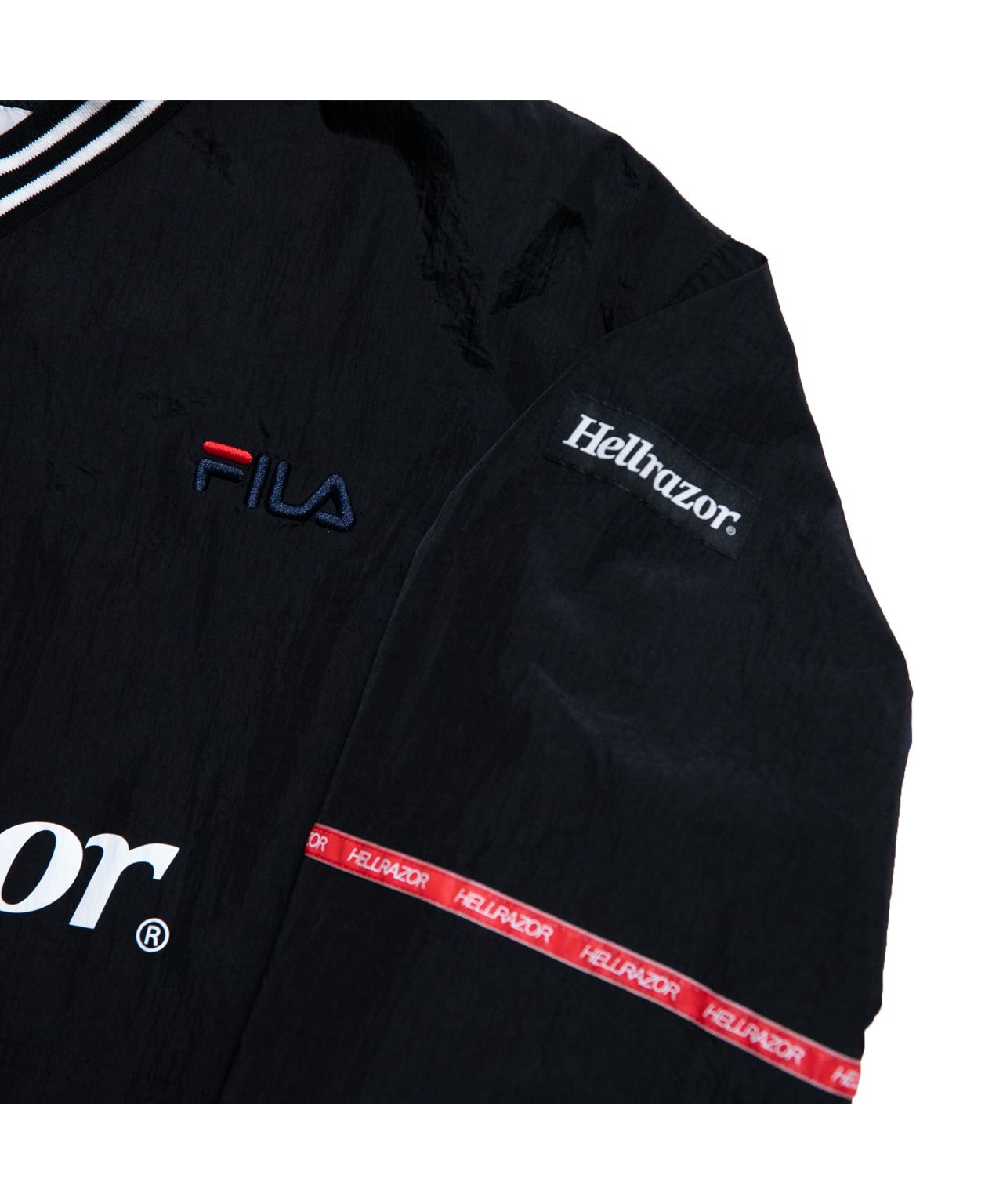 コラボ】FILA×HELLRAZOR TRADEMARK LOGO PULLOVER NYLON JACKET|FILA