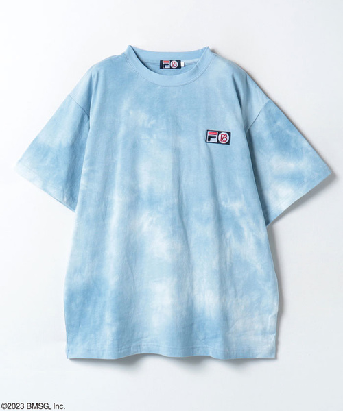 FILA × BE:FIRST ロゴ刺繍ワッペン Tシャツ タイダイ柄