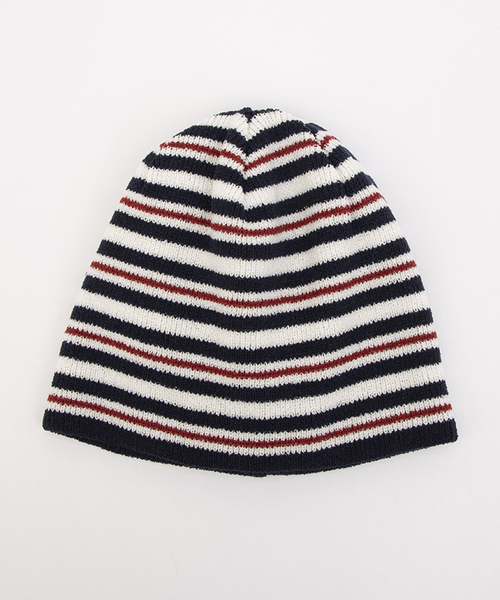 FL KNIT BORDER SHORT BEANIE