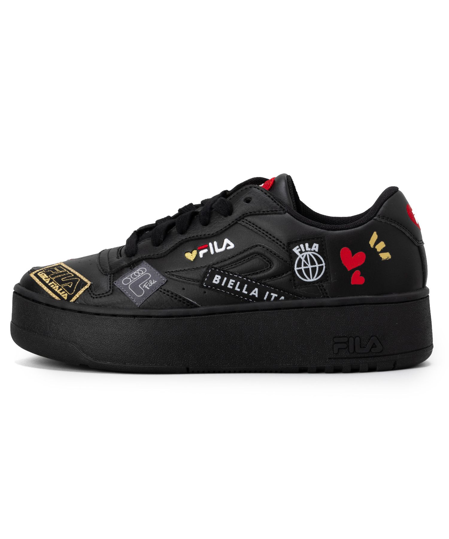 FX－115 HEART COLLAGE / FX－115 ハートカレッジ カジュアルレディーススニーカー  ブラック|FILA（フィラ）公式通販|オンラインストア