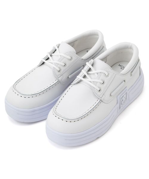 FUNKY TENNIS BOAT SHOES x pushBUTTON  WHT