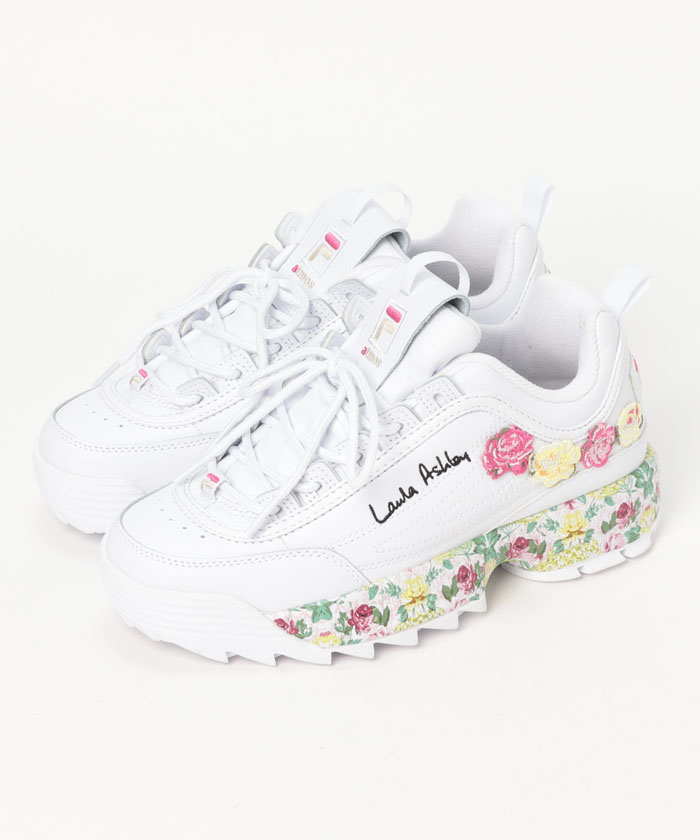 Pío Islas Faroe esquina DisruptorII laura ashley×Foot Locker atmos/ ディスラプター2 ローラ アシュレイ  カジュアル厚底スニー|FILA（フィラ）公式通販|オンラインストア