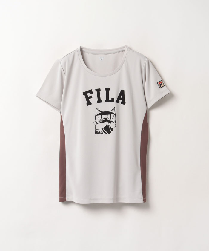 カレッジ フロッキープリント Tシャツ|FILA（フィラ）公式通販