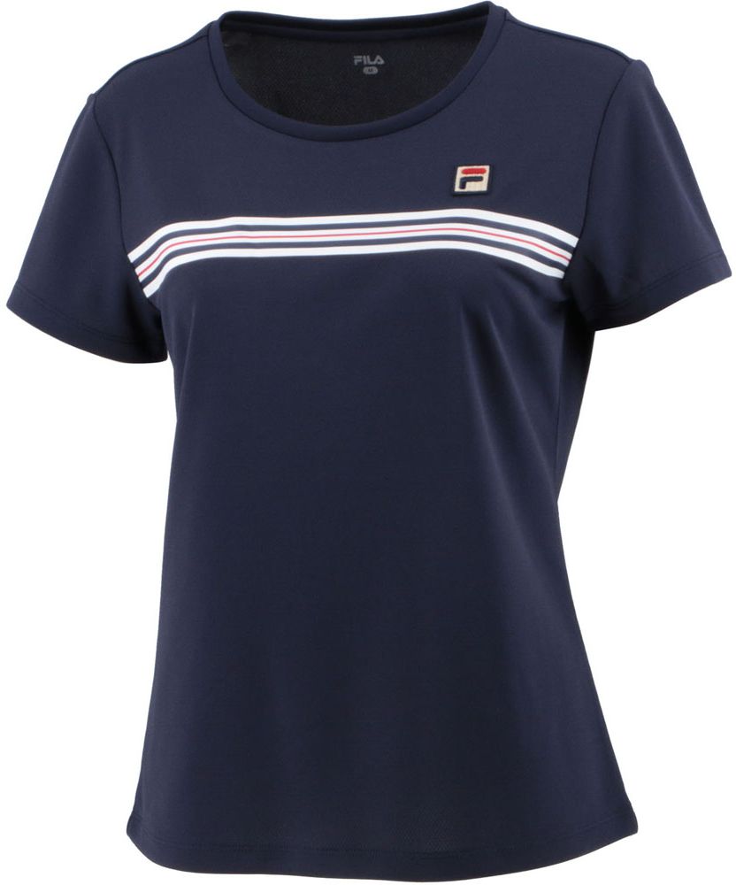 テニス】ラインプリントTシャツ スポーツウェア レディース|FILA 