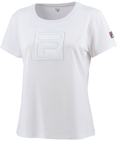 【テニス】Fボックス刺繍 Tシャツ スポーツウェア レディース