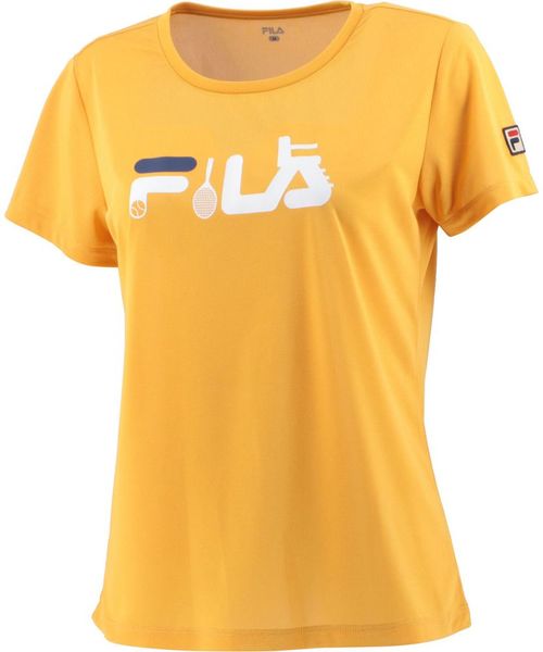 【テニス】FILAロゴ グラフィックTシャツ スポーツウェア レディース