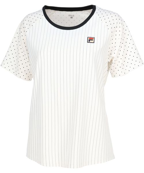 【テニス】ドッキング クルーネック Tシャツ レディース