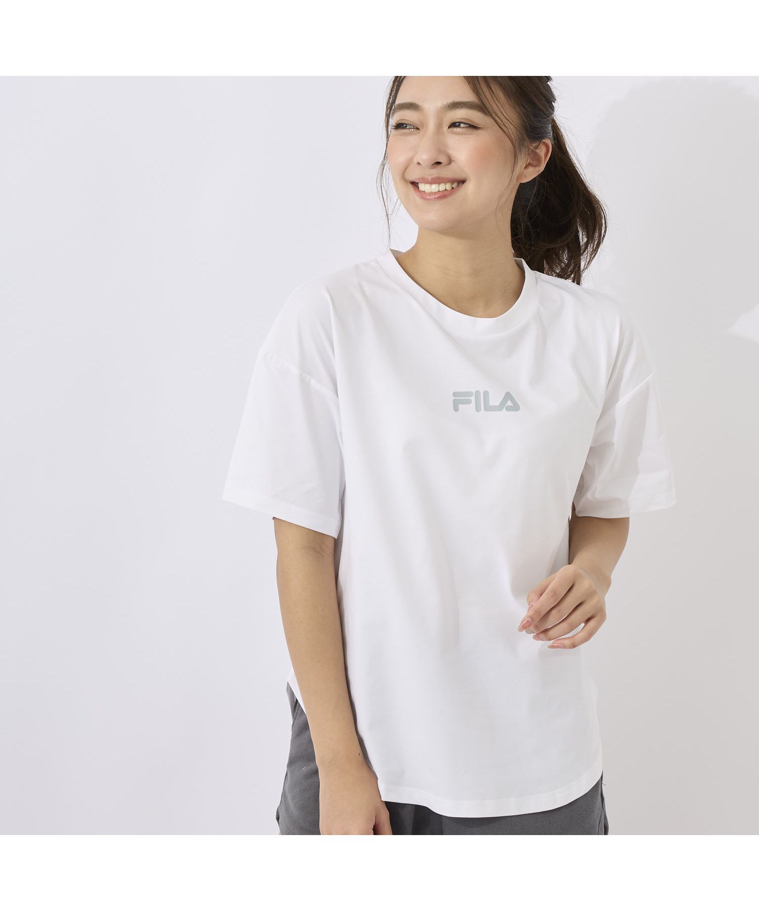 フィットネス】水陸両用 ベーシックTシャツ レディース|FILA（フィラ