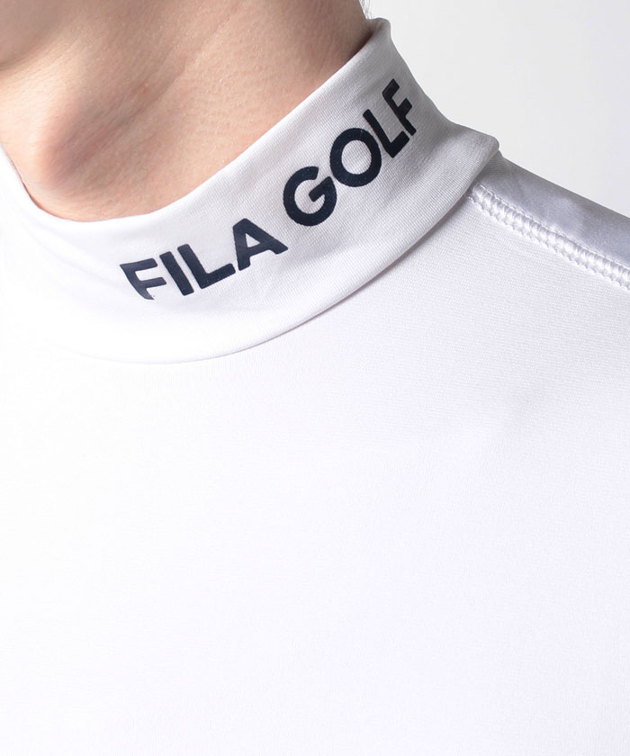 FILA GOLF フィラゴルフ 裏起毛 ボーダー ハイネックウェア