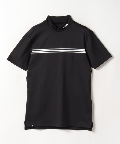 【ゴルフ】ECOスムース モックネックTシャツ衿巾4cm メンズ