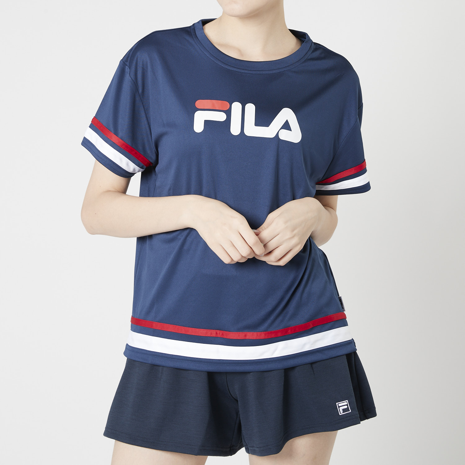 最低価格の フィラ グラフィックTシャツ 【FILA】Tシャツ&スコート 