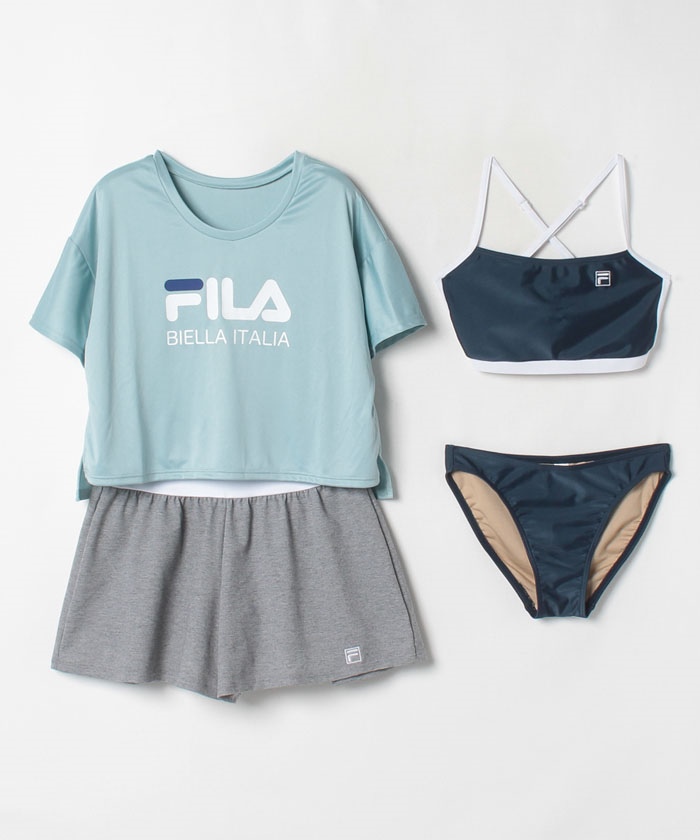 スイム】Ｔシャツ 水着 ４点セット レディース|FILA（フィラ）公式通販