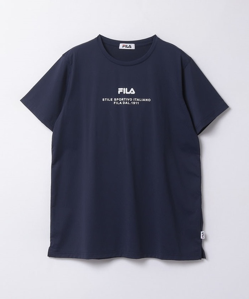 カジュアルウェア】 TC天竺 エリツキ半袖シャツ メンズ|FILA（フィラ 