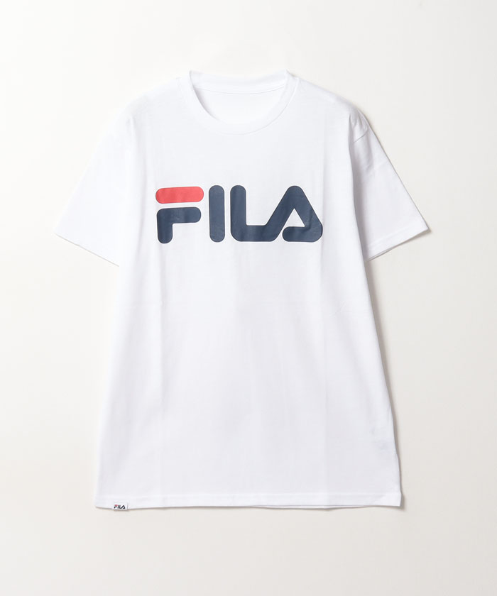25825 FILA レディース 半袖カットソー ピンクX白ボーダー サイズXL