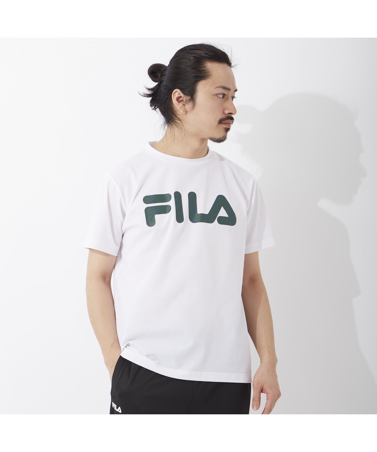 ラン】ポリブチレンテレフタレート 鹿の子 Tシャツ メンズ|FILA