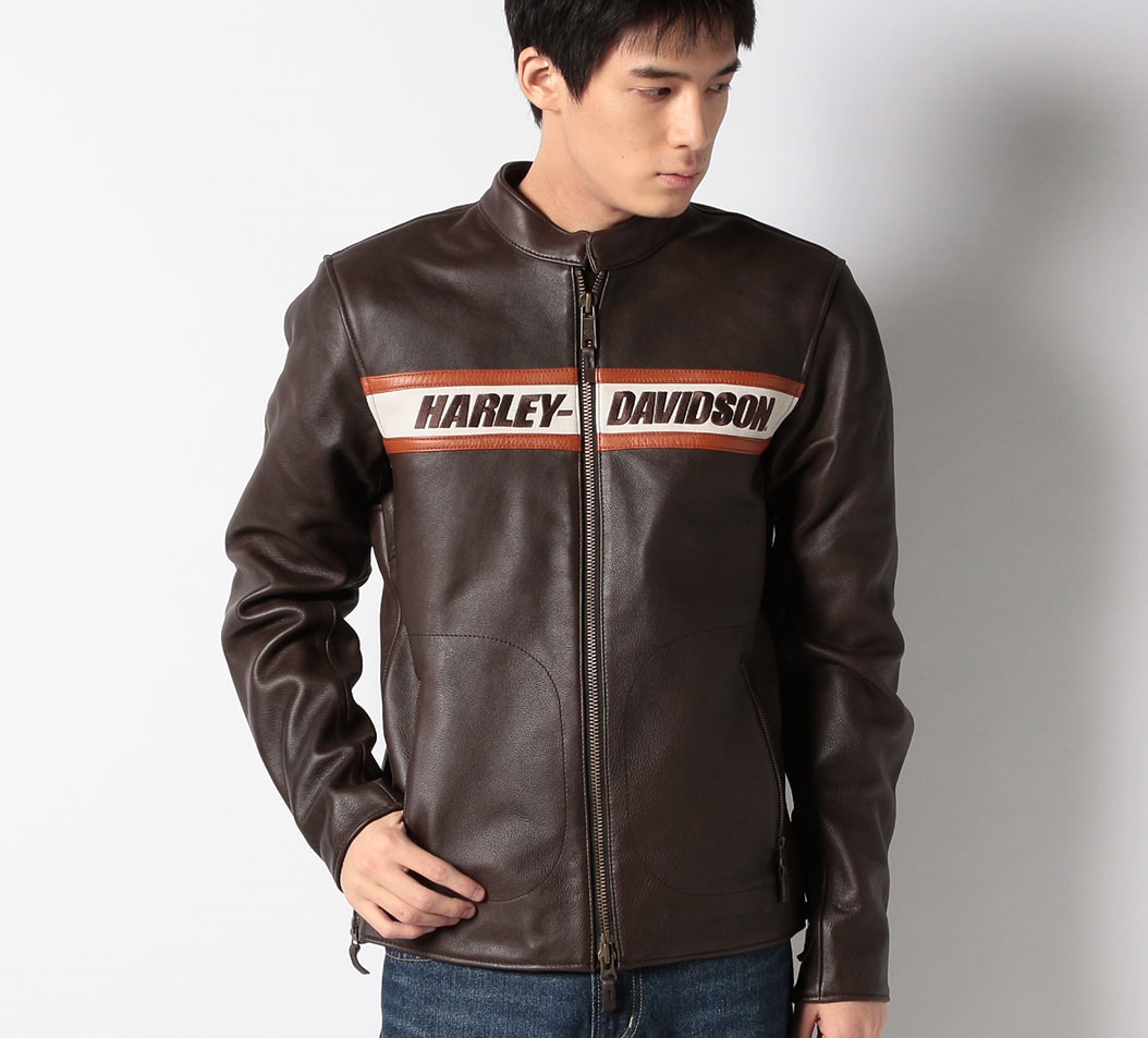 HARLEY-DAVIDSON ハーレー 2点パーカー レザージャケット革ジャン-