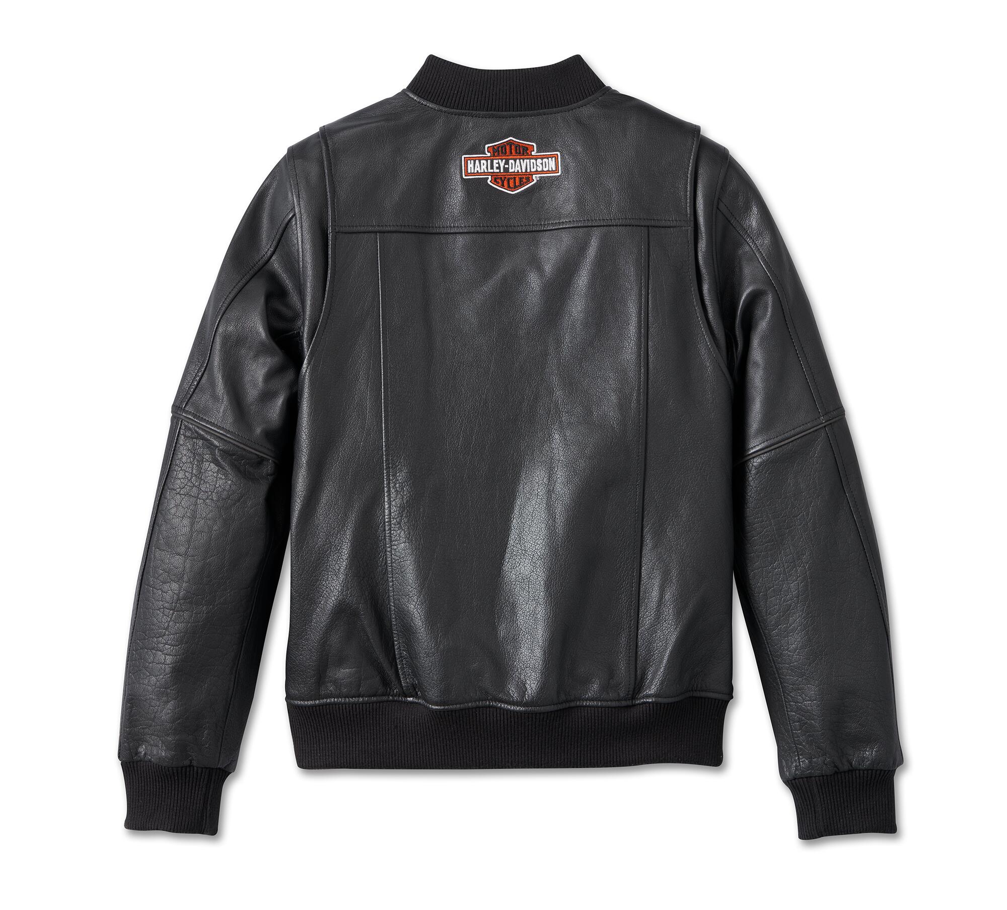 新規購入 Hurley Davidsonレザージャケット 黑 2XL バイクウェア・装備