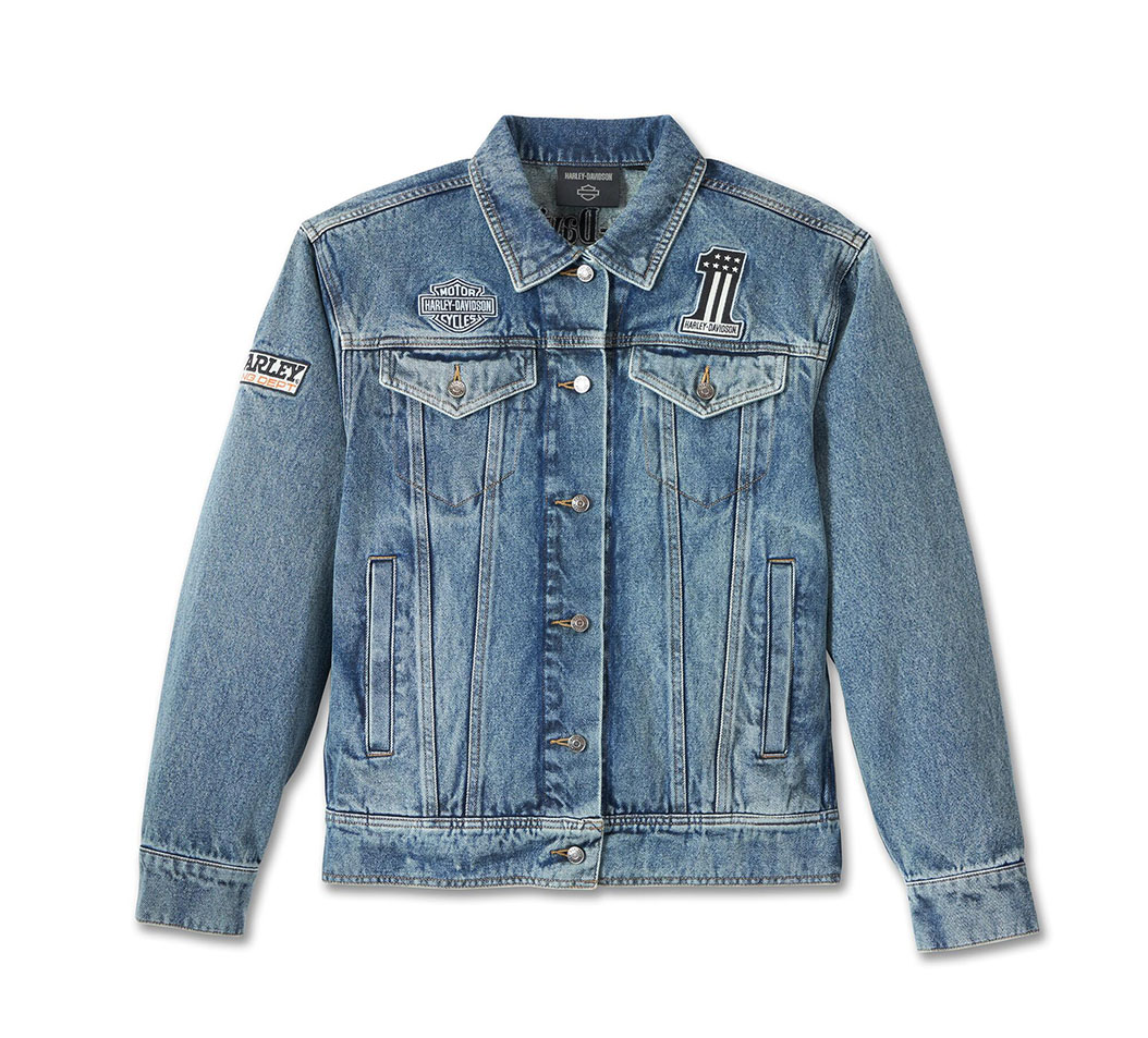 Harley-Davidson Denim Jacket身幅64cm - Gジャン/デニムジャケット