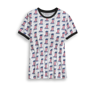 オールオーバー・プリント#1ロゴTシャツ【Women's】