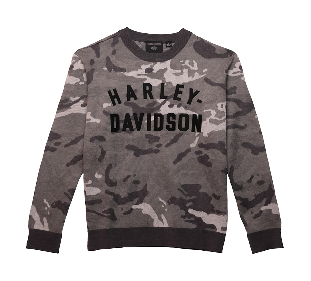 HarleyDavidsonハーレーダビッドソン ステープル迷彩セーター ニット