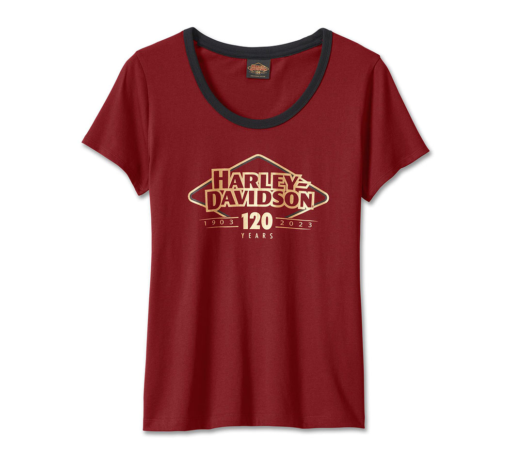 【Women's】120周年記念スピードバードダイヤモンドスコープネックTシャツ