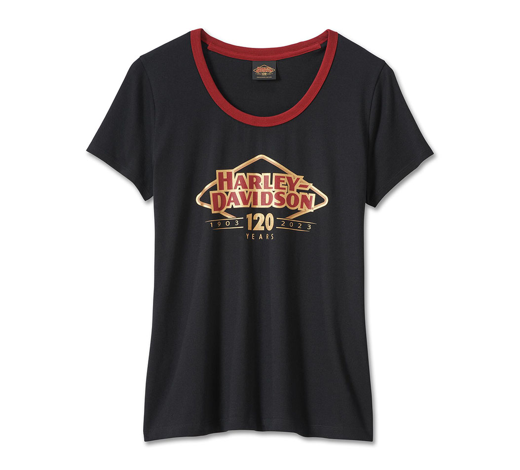 【Women's】120周年記念スピードバードダイヤモンドスコープネックTシャツ