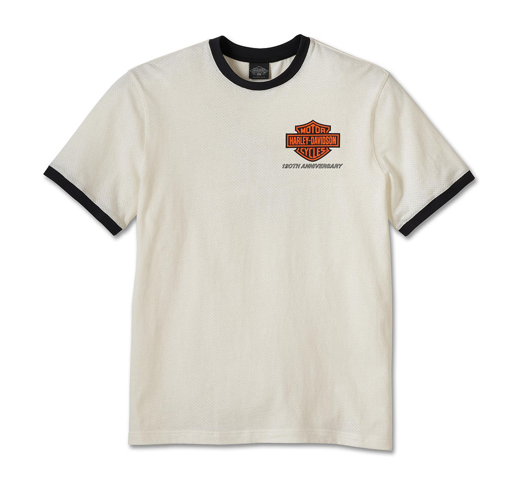 【Men’ｓ】120周年記念　リンガーTシャツ　ホワイト