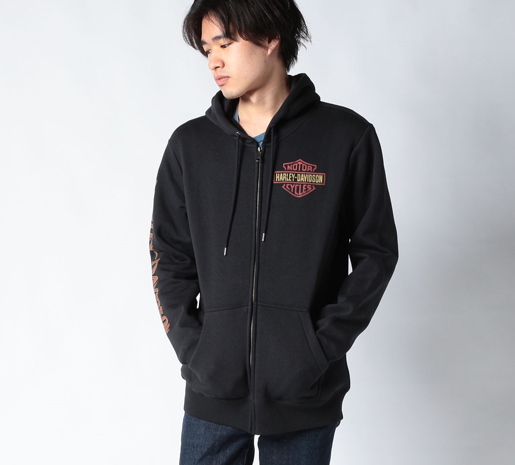 Men's】クラシックイーグルファスナー式パーカー｜ハーレー 