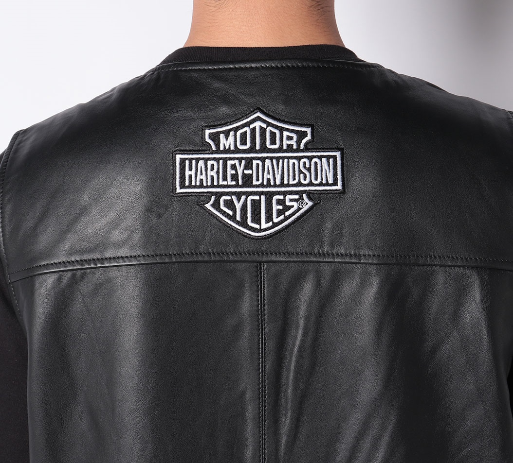 ハーレーダビッドソン レザーベスト Harley-Davidson