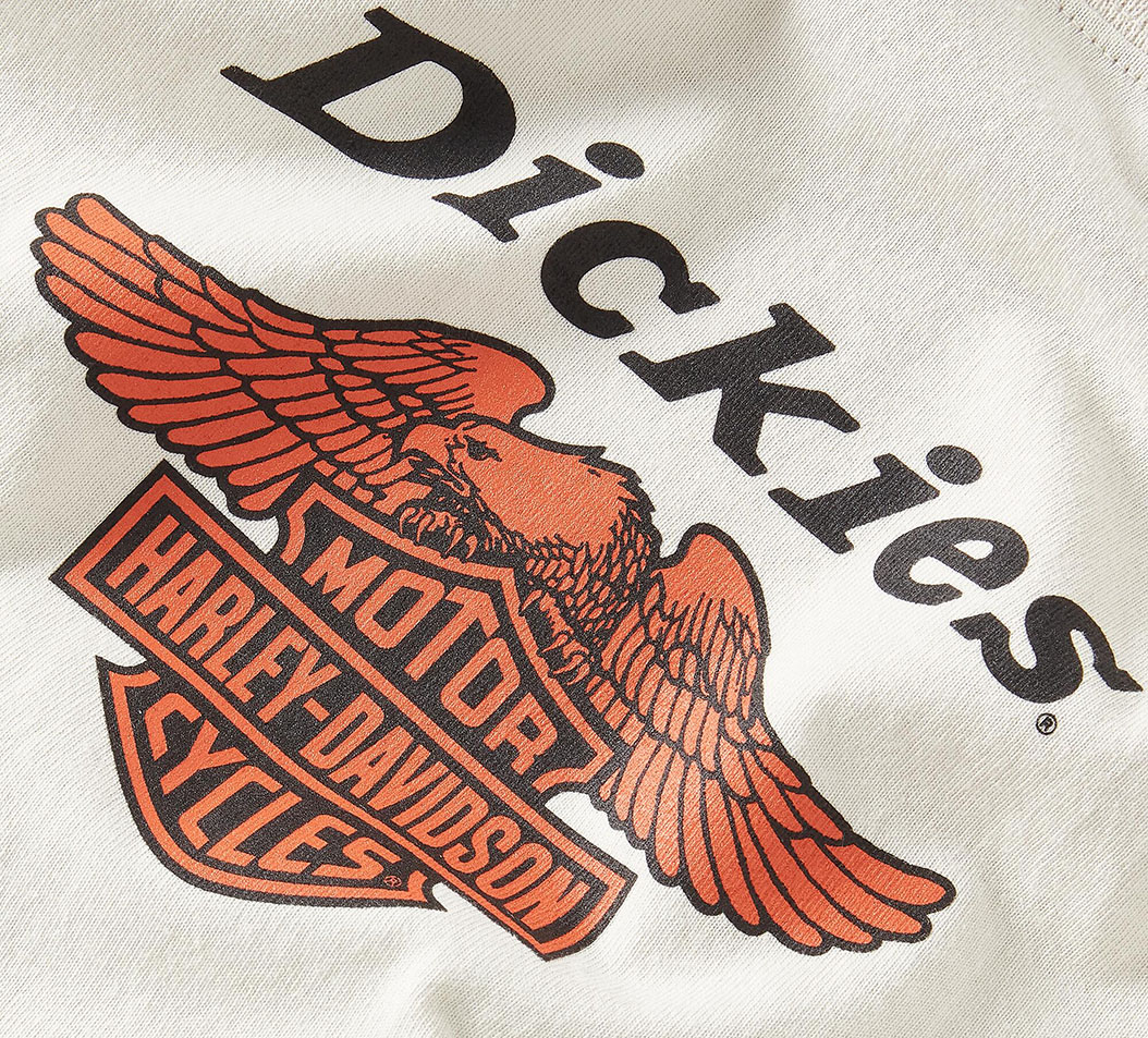 防寒性◎【Dickies x H-D】フレイミング イーグル T シャツ Men's Dickies x HD Heavyweight Flaming Eagle Tee | Harley