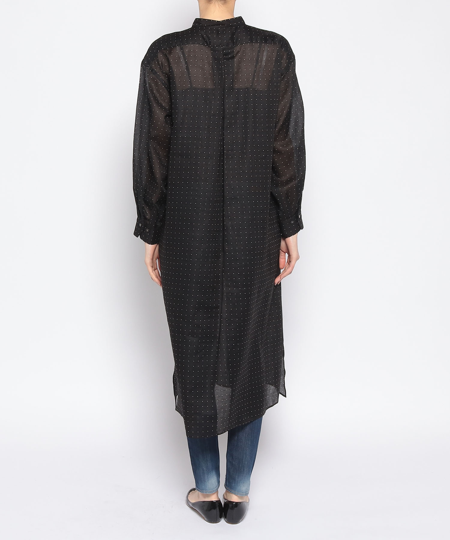 ANN DEMEULEMEESTER シースルーロングワンピース アンドゥムルメステール ANN DEMEULEMEESTER シースルーロング