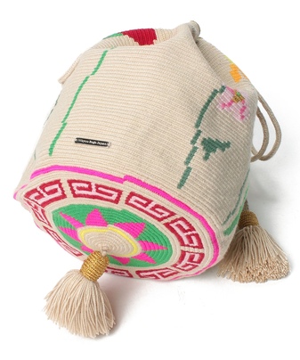 【Wayuu Bags】フラワーモチーフショルダーバッグ