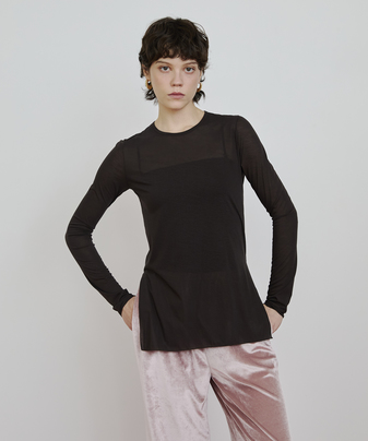 yGGGzFresca Zero Jersey Crew Neck Long Sleeve T
