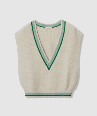 FOX FUR TILDEN KNIT VEST