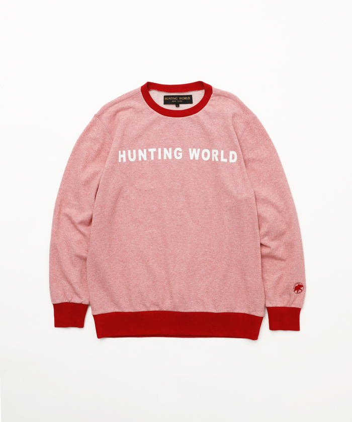 クルーネックスウェット21ss02 ピンクメンズ トレーナー パーカー Hunting World Online Store ハンティングワールド公式 オンラインストア