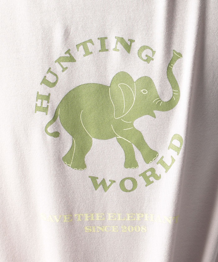 HUNTING WORLD ハンティングワールド シャツ カーキ 緑 ロゴ | irai.co.id