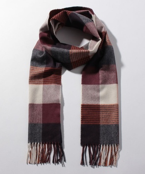 Johnstonsブロックチェックマフラー Old England Official Online Shop オールドイングランド公式通販サイト