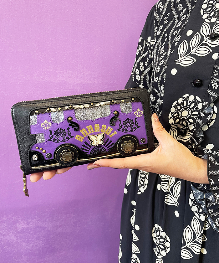 ANNA SUI ASバス ラウンドファスナー長財布 - 長財布