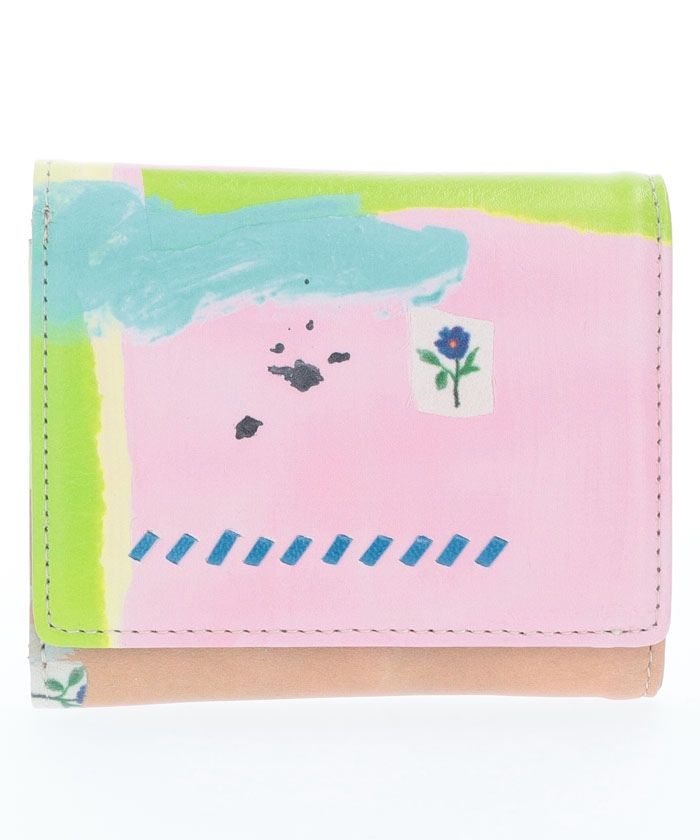 dalmatian&flower 三つ折財布